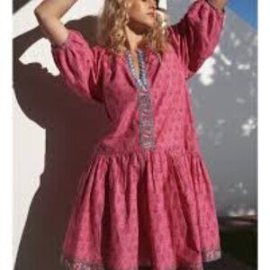 LTD for Truworths Pink Drop Waist Embellished Mini Dress Size 36 (medium)